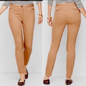 Talbots Skinny Riding Style Pants with Faux Suede Patch